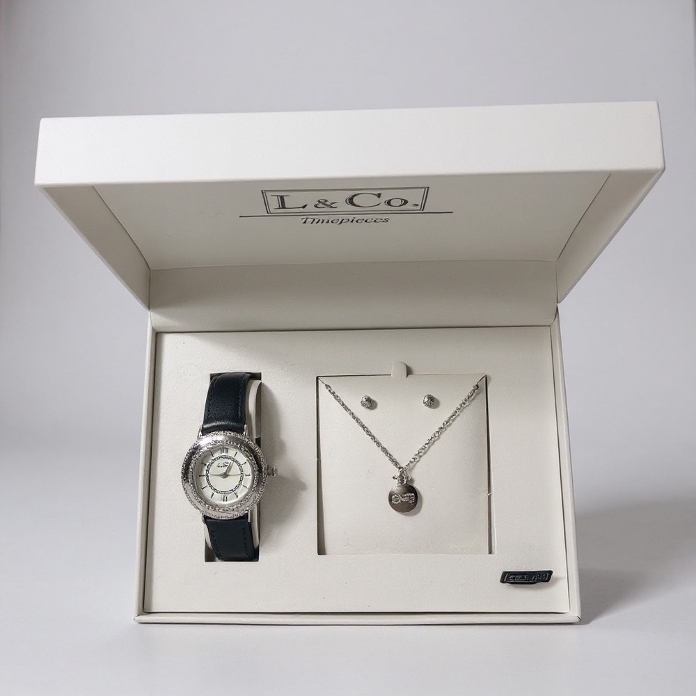 L & Co. Timepieces Elegant‎ Watch & Jewelry Set